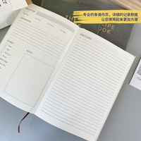 Organisateur de Recettes en Cuir PU Format A5 Personnalisable avec Logo pour Cuisine Familiale, Kit de Classeur à Anneaux pour Livre de Recettes