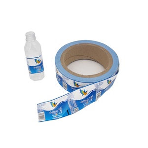 Bopp Pearlized Bottle Labels Film Opp Mineral Water Plastic Roll Custom Label