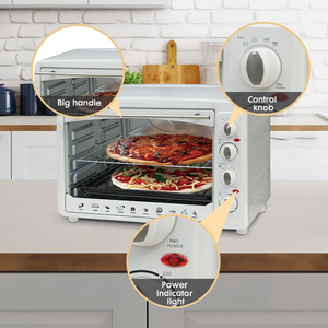 Freidora de aire caliente eléctrica multifuncional de 60L y 2000W, accesorios adicionales para parrilla de barbacoa, pinchos, freír, asar para hornear - Product Image 3