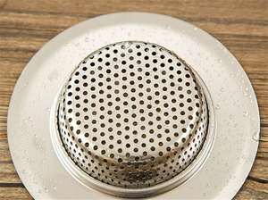 Scolapasta in Acciaio Inox Ecologico all'Ingrosso, Previene l'Intasamento del <span class=keywords><strong>Scarico</strong></span> a Pavimento con Rete Spessa per Lavello da <span class=keywords><strong>Cucina</strong></span> - Product Image 5