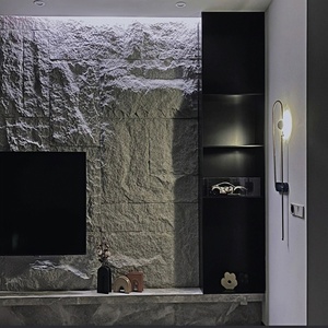 Pannello Murale Decorativo 3D in Poliuretano Nero, Impermeabile e Ignifugo, Effetto <span class=keywords><strong>Roccia</strong></span> Artificiale Ecologica - Product Image 5