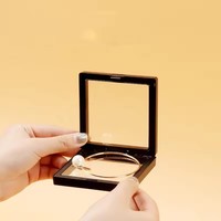 Boîte de présentation flottante 3D en film PE 9x9cm, vente en gros d'usine, pour pièces de monnaie de collection et bijoux