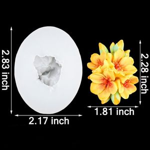 Moule à bougie 3D en forme de fleur de cerisier, moules en silicone pour bougies parfumées, bricolage, artisanat en époxy et gypse, fournitures pour la fabrication de bougies et de gâteaux faits à la main - Product Image 2