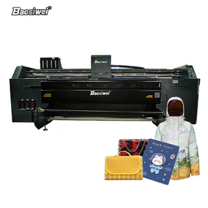 Baosiwei 3.2m 1.8 m 저렴한 캔버스 벽지 대형 포맷 에코 용제 프린터 i3200 6 피트 인쇄 기계