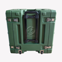 Flight case rigide en plastique avec roulettes, tailles 2U, 3U, 4U, 5U, 6U, 7U, 8U, 10U, 12U, 14U, 16U