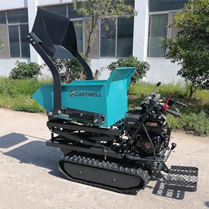 Spedizione gratuita! <span class=keywords><strong>A</strong></span> buon mercato 500KG di capacità di StartLoading elettrico carriola di sollevamento idraulico cingolato Mini Dumper - Product Image 5