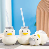 Lot de 50 bouteilles de boisson à jus transparentes Ar PET bouteilles de jus maison tasses de boisson froide de canard