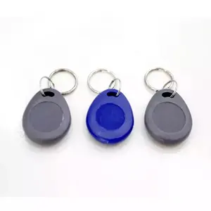 Mudah Digunakan Logo Disesuaikan Kualitas Tinggi Fob Kunci Rfid Hitam Biru 125Khz Rfid Keyfob