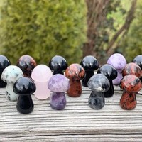 Offre Spéciale – Champignon en Cristal de Pierre Naturelle Polie de 35 mm, Sculpté, de Haute Qualité, pour la Guérison, Vente en Gros