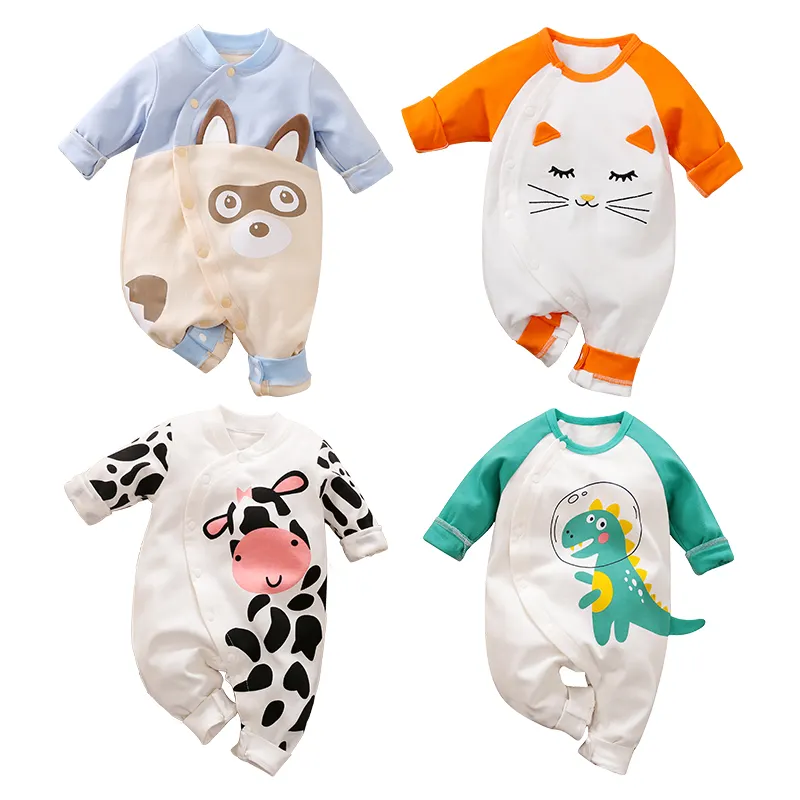 Baby onesie wholesale 3-24 Months Spring and Autumn Long Sleeve Cotton Cute Pattern Baby Romper