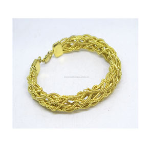 High Quality Hot Sale Bangle Gold Plated Wrapped Cuff Bracelet - Product Image 1