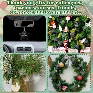 Móc treo trang trí Giáng sinh hình sao bằng acrylic tự làm, chư<span class=keywords><strong>a</strong></span> trang trí, dùng làm đồ trang trí cây thông Noel - Product Image 6