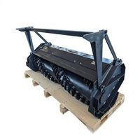 Broyeur forestier robuste pour chargeuse compacte, tête de broyage hydraulique pour projets de défrichage forestier