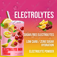 AegleWell Bubuk Elektrolit Rasa Lemonade Ceri 30 Sachet Ramah Keto untuk Pemeliharaan Puasa Minuman Hidrasi