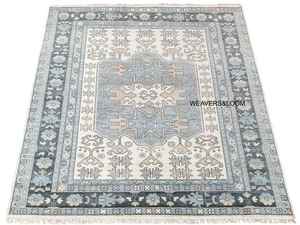 Vintage Look Hand Knotted Area <b>Rug</b> Hand Knotted Oushak <b>Rug</b> bedroom <b>Living</b> <b>Room</b> Dining Area <b>Large</b> Ivory Grey <b>Rug</b> - Product Image 6