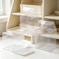 Boîtes en PVC jetables hautement transparentes à faible MOQ, emballage de détail en PET pour cosmétiques, maquillage, crème, parfum - Matériau PP