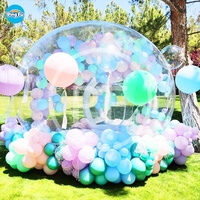Grand ballon gonflable commercial en PVC tente à bulles dôme Igloo transparent château blanc maison de rebond maison à bulles gonflable