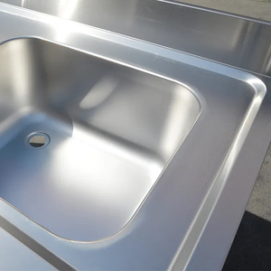 VICTORY CUISINE Bâtiment préfabriqué industriel en acier inoxydable Double bol Cuisine utilitaire Design moderne Surface polie médicale - Product Image 5