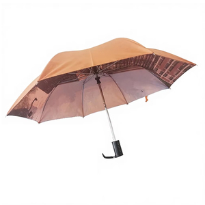 ร่มพับสองชั้นแบบหนาพิเศษสำหรับกันแดดกันฝน พิมพ์ลายดิจิทัล สำหรับงานอีเว้นท์  แบบคลาสสิกยุโรป โครงโลหะ - Product Image 2