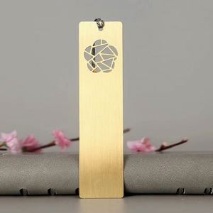 <b>Metal</b> Feather <b>Bookmark</b> Laser Cut Design Promotional Item - Product Image 6