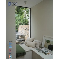 Ventana de Esquina Fija con Revestimiento de Aluminio Resistente PDP, con Aislamiento Térmico e Impermeable para Uso Exterior