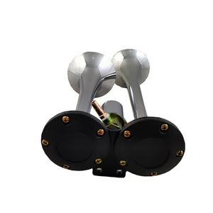 12/24V klaxon de voiture 110-120 Db haut-parleur tweeter Double deux tuyaux <span class=keywords><strong>trompette</strong></span> <span class=keywords><strong>camion</strong></span> Double Kit de klaxon à air pour voitures universelles pour camions - Product Image 4