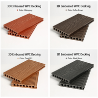 Planches de terrasse en composite de résine HDPE pour extérieur, pour jardin, parc, patio, allée, camping, projets de aménagement paysager