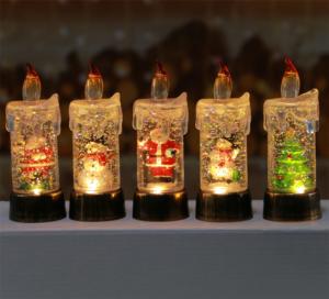 Nuevo Producto en Oferta, Velas LED Navideñas de Luz Blanca Cálida con Agua, Ecológicas, Funcionan con Pilas, Precio al por Mayor - Product Image 3