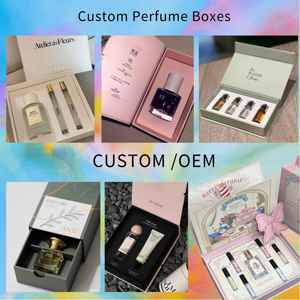 Boîte cadeau de luxe haut de gamme pour cosmétiques, boîte à bijoux personnalisée à tiroir, emballage de parfum gaufré, boîte en carton, papier couché UV pour mariage - Product Image 5