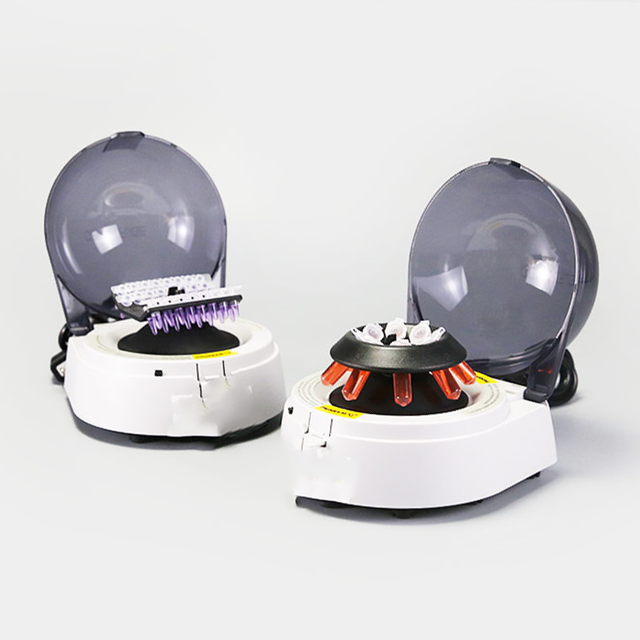 Laboratory micro-scale mini centrifuges, continuous-type centrifuges, laboratory-based centrifugal sedimentation processing.