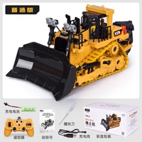 Jouet Excavatrice Télécommandée en Alliage, Voiture Télécommandée pour Tunnel, Excavatrice Musicale et Sonore, Véhicule d'Ingénierie Télécommandé