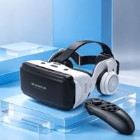 Kacamata VR Pintar Terlaris, Helm, Kotak Permainan Video, Teropong VR, Permainan VR, Kacamata Realitas Virtual dengan Headphone