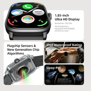 Montre connectée Starmax WATCH 2, écran TFT 1,85 pouces, bracelet en silicone, moniteur de fréquence cardiaque, SpO2, suivi du sommeil par IA, logo personnalisé - Product Image 3