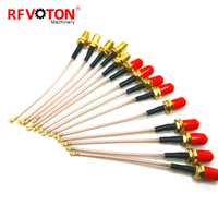 Rallonge coaxiale RF U.FL UFL GEN1 à SMA femelle cloison prise mâle prise WiFi antenne coaxial RG178 1.13 1.37 câble en queue de cochon