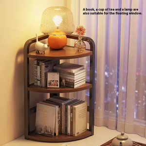 Moderno Estante <span class=keywords><strong>de</strong></span> Almacenamiento Esquinero <span class=keywords><strong>de</strong></span> Metal Resistente para Escritorio, Librería Pequeña <span class=keywords><strong>de</strong></span> Diseño Triangular, Mueble <span class=keywords><strong>de</strong></span> Cocina, Organizador <span class=keywords><strong>de</strong></span> Libros - Product Image 2