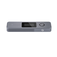Carcasa VCOM con Encriptación de Huellas Dactilares USB C a SSD con Pantalla, M.2 NVME SATA, para Disco Duro de Estado Sólido, 10Gbps, Portátil