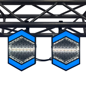 Yeni Mini Retro ışık bağlayın 130w Amber + CW 32 adet RGB 1.5W DMX512 sahne Bar için ışık - Product Image 1