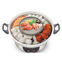 Grill électrique sans fumée et marmite électrique 2 en 1