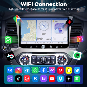 11.5 đài phát thanh DVD Player cho Chevy Tahoe ngoại ô 2015-2019 GMC <span class=keywords><strong>Yukon</strong></span> 2021-2026 QLED màn hình cảm ứng <span class=keywords><strong>GPS</strong></span> đa phương tiện không dây Carplay - Product Image 3