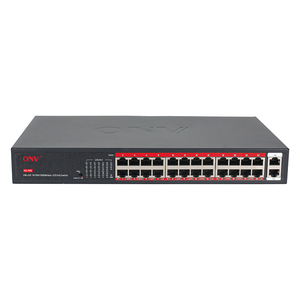 สวิตช์ PoE แบบไม่มาตรฐาน 24 พอร์ต กิกะบิตอัปลิงค์ + VLAN - Product Image 1