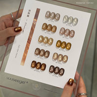 SUUSEEGEL 2026 Nouveau Kit de Gel Ongles Effet Œil de Chat Multicolore 10 Couleurs Haute Qualité Non Toxique Gel UV pour Salon de Manucure DIY ODM/OEM Vente en Gros