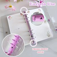 Páginas Interiores Personalizadas para Diario A5 de 6 Anillas, Calendario 2026 en Inglés, Papel Suelto, Relleno para Cuaderno de Tapa Dura, 50 Hojas