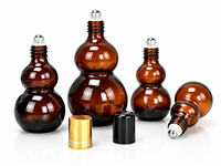 Flacon Roll-on en Verre Ambré pour Huile Essentielle, Huile de Massage, Aromathérapie, 10-100ml, Bouteilles Cosmétiques Vides Personnalisables, Lot de 100 Pièces