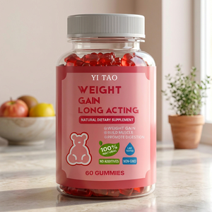Gummies pour la Prise de Poids chez l'Adulte, à Action Prolongée, pour le Développement Musculaire et le Soutien Immunitaire, Complément Alimentaire Naturel, Sans OGM, 60 Gummies - Product Image 1