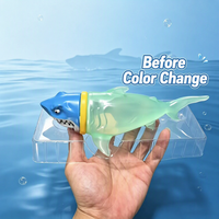 Jouet anti-stress en forme de requin qui change de couleur, directement de l'usine, avec boîte d'affichage des couleurs, jouet sensoriel