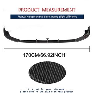 Alerón Delantero de Fibra de Carbono Real para Automóvil A3 S3 8V, Protector de Parachoques Delantero, Divisor de Mentón, Kits de Carrocería para <span class=keywords><strong>Audi</strong></span> A3 S3 2013 2014 2015 2016 - Product Image 4