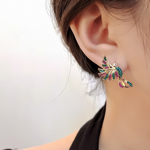 Orecchini a Perno Colorati a Forma di Uccello per Donne, Eleganti Accessori per Orecchie da Indossare Ogni Giorno - Product Image 6