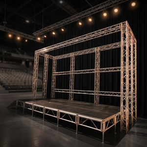 <b>Aluminum</b> Stage Truss System Music Festivals Assembly Stage with Stairs - Product Image 2