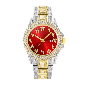 Reloj de Lujo Único para Hombre con Diamantes, Reloj Redondo Plateado con Números Árabes, Esfera Personalizada, Reloj de Pulsera de Cuarzo de Lujo con Circonitas - Product Image 6