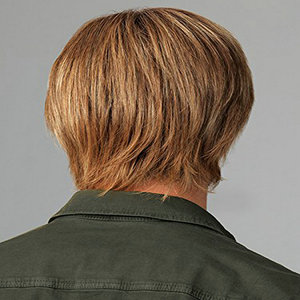 Corto pelucas de cabello sintético pelucas de la onda Natural marrón oscuro <span class=keywords><strong>Peluca</strong></span> de hombres para los hombres EE. UU. Punk peinado de moda Popular cantante peluquín - Product Image 4